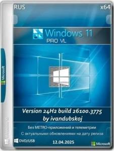 Windows 11 Pro VL x64 242 (build 26100.4061) by ivandubskoj 14.05.2025 [Ru]